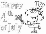 Coloring Uncle Sam 4thofjuly Coloringpages4u sketch template