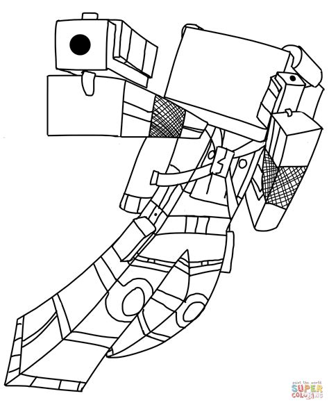 minecraft coloring page coloring home