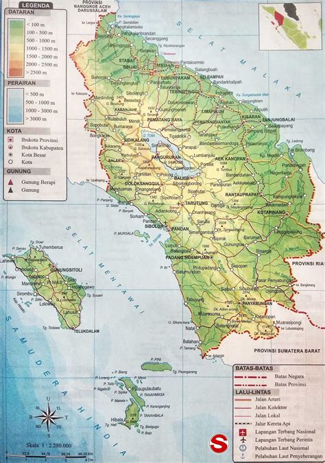 peta provinsi sumatera utara  indah