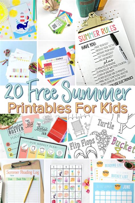 summer printables  kids summer printables  printables