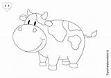 Mucche Animali Fattoria Portalebambini sketch template