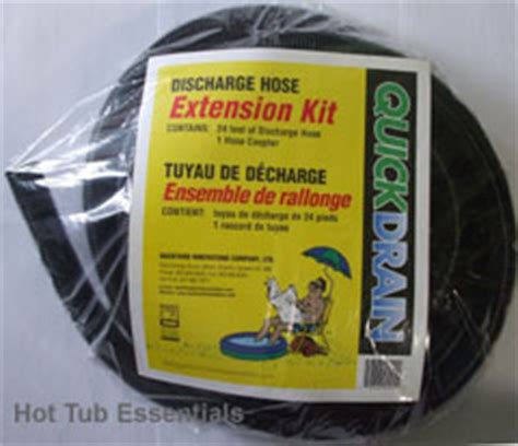 quick drain extension  foot hose kit  hot tub essentials canada quick drain pump marvel