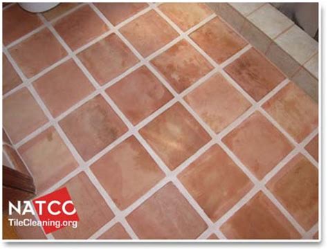 clean  saltillo tile floor