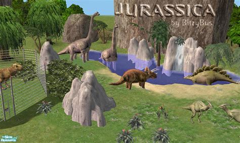 mod  sims     dinosaur  fossil museum sets