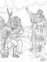 Goliath Absalom Davi Supercoloring Entitlementtrap Poderosos Homens Rei Testament sketch template