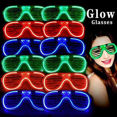 Light Up Glasses Bulk Party Favors Glow In The Dark Led Glasses Party