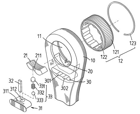 patent  ratchet control structure  bidirectional ratchet spanner google patents