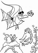 Nemo Coloring Finding Pages Crush Kids Printable Large Underwater sketch template
