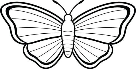 simple butterfly coloring pages  adults printable