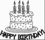 Cake Birthday Clip Clipart Happy Library Gif Cliparts sketch template