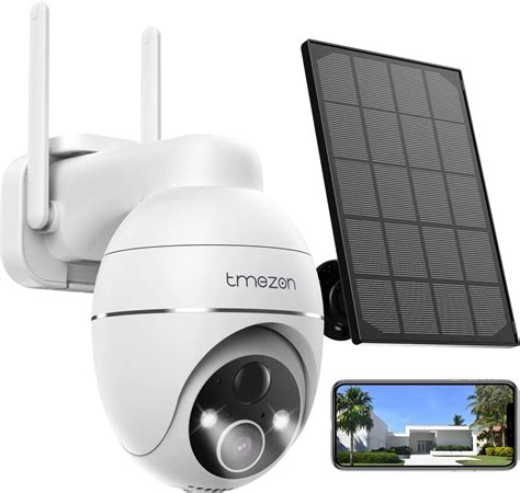 tmezon solar surveillance camera outdoor battery  wireless ptz wlan ip camera outdoor solar