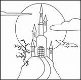 Coloring Castles Online Terror Castle sketch template
