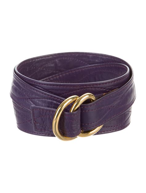 yves saint laurent leather waist belt accessories yve117459 the