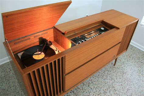 vintage grundig majestic stereo console mid century modern