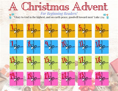 christian advent calendar