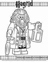 Lego Coloring Pages Harry Potter Hagrid Kids Neville Longbottom Printables Theme sketch template