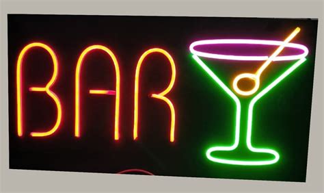 acrylic rectangle bar neon led sign board  advertising rs  piece id