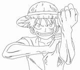 Luffy Colorear Lineart Wonder sketch template