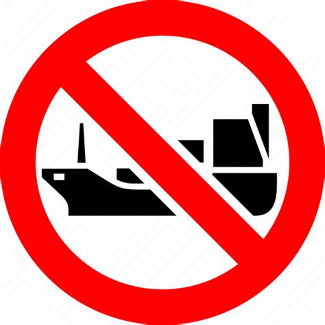 ban cargo  prohibited ship shipping tanker icon   iconfinder