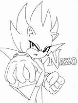 Nazo Coloring Pages Shadic Hedgehog Hyper Template Deviantart sketch template