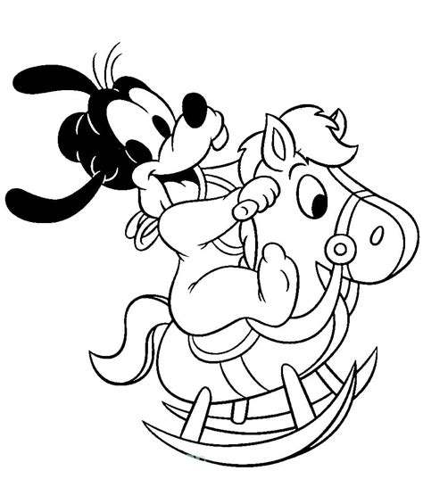 cute baby goofy coloring page  printable coloring pages  kids
