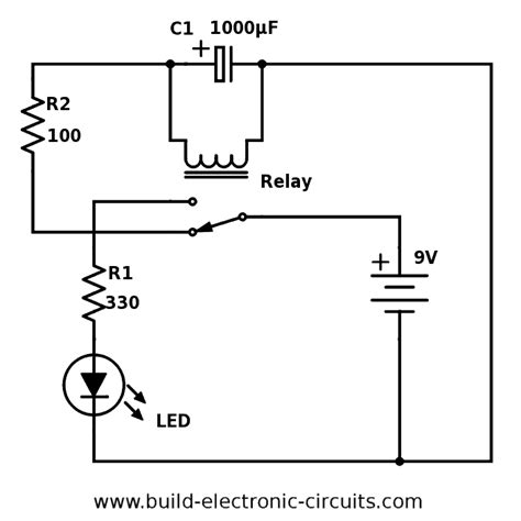blinking led circuit  schematics  explanation
