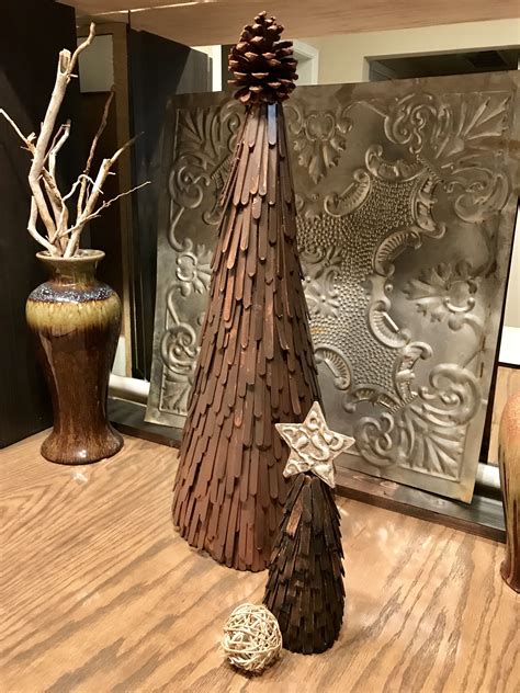 christmas tree popsicle stick craft craft lwm