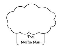 muffin man page coloring pages