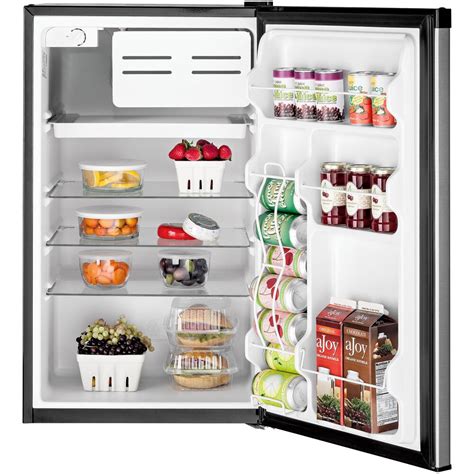 Ge Appliances 4 4 Cubic Feet Compact Refrigerator In Cleansteel