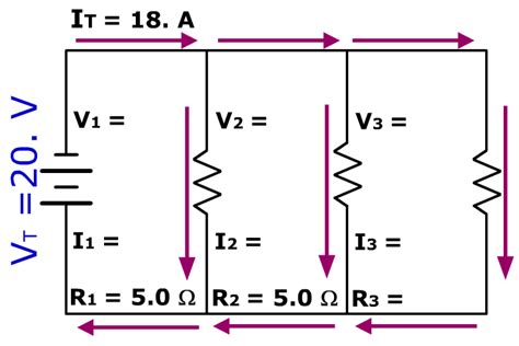parallel circuit examples  solutions show   physics