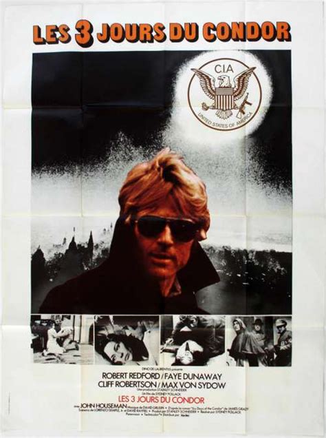 affiche de cinéma 120 x 160 du film les 3 jours du condor 1975