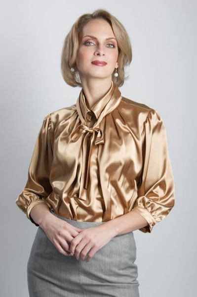 5527 best bow blouses images on old lady in satin blouse fashion