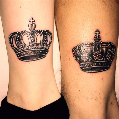 Tattoos Crowns Couples Tattoo King And Queen Queen