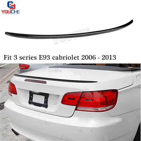 carbon fiber rear spoiler trunk wing  bmw  series   door cabriolet