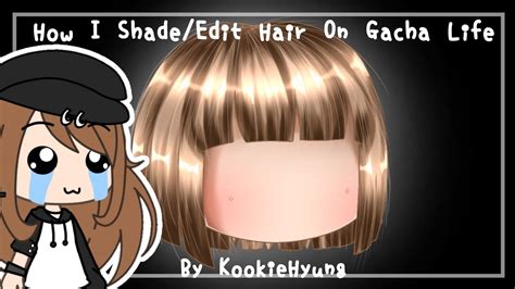 °how i shade edit hair in gacha life 1° kookiehyung youtube