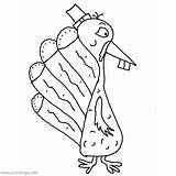 Pilgrim Turkey Wearing Hat Coloring Pages Xcolorings 57k Resolution Info Type  Size sketch template