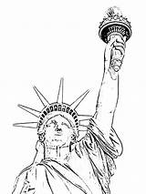 Statue Liberty Template Drawing York Coloring Pages Cleveland Show Color Getdrawings Print Getcolorings Paintingvalley sketch template