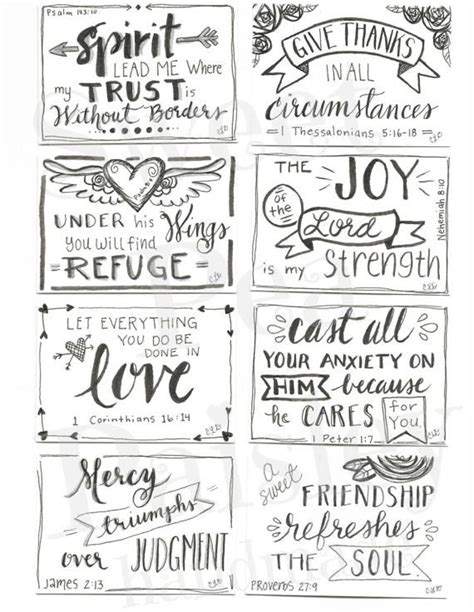 printable scripture cards  inspirational cards scripture etsy