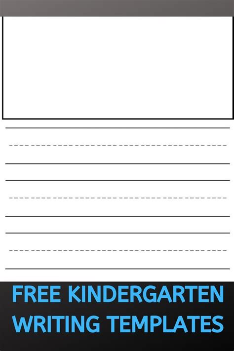 kindergarten lined writing paper kindermommacom kindergarten