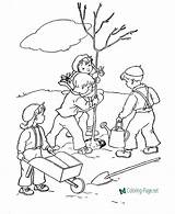 Coloring Arbor Pages Kids Trees sketch template