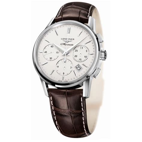 Longines Heritage White Dial Chronograph Mens Watch