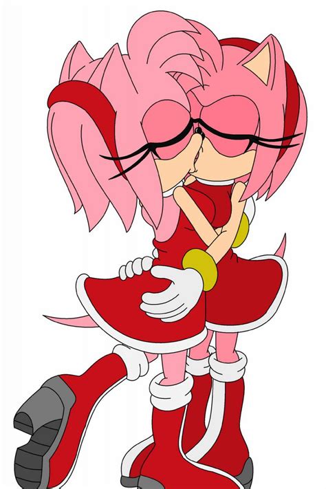 Amy Rose Kissing Amy Rose Commission Of Sonic Yuri Finish