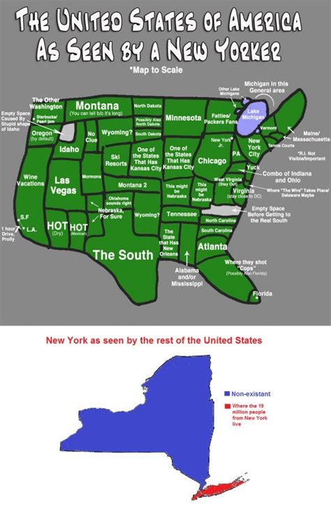New Yorkers Map Of The Us