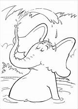 Horton Who Hears Coloring Seuss Dr Pages sketch template