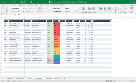 crm excel template client tracker spreadsheet customer relationship