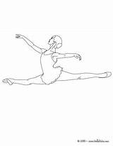 Bailarina Danza Jete Flexibilidad Dancers sketch template