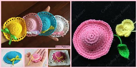 cutest crochet mini hat  patterns diy