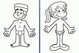 Coloring Body Clipart Pages Human Toddlers Preschoolers Part Library Cliparts Gif High sketch template