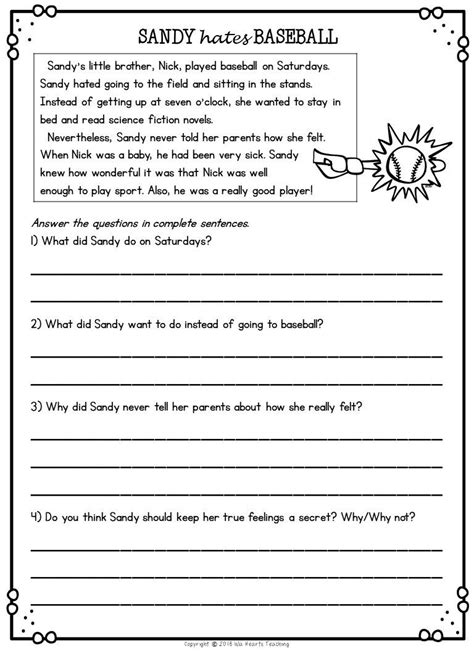 seeds  move  grade reading worksheets reading  printable