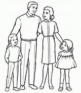 Coloring Family People Sheets Popular sketch template